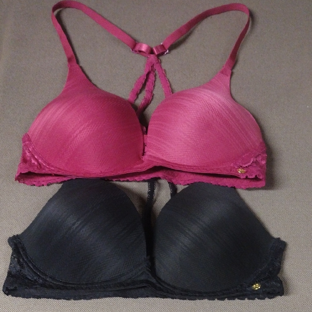 2 Rachel Zoe Racerback Bras 34C Bundle